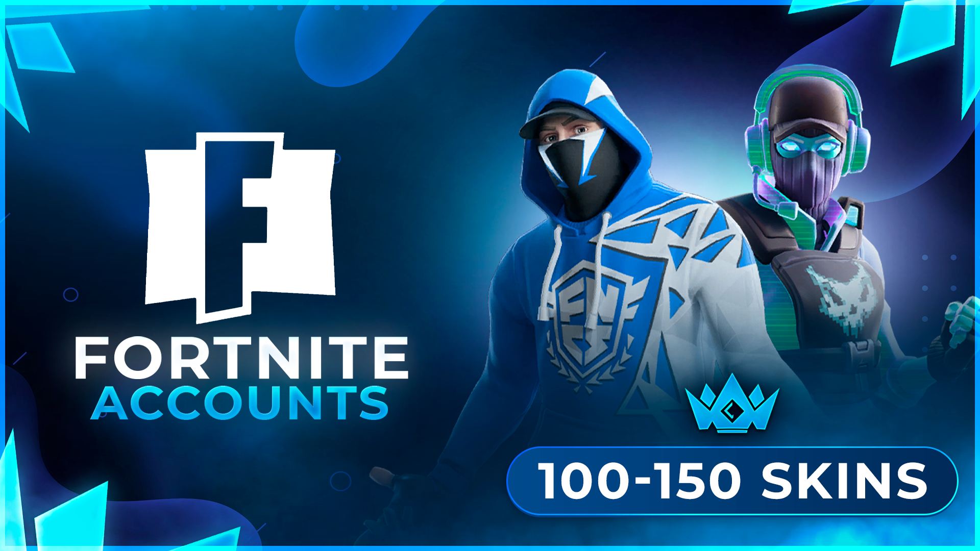 100-150 Skins [ OG Outfits Included ] Fortnite Accounts
