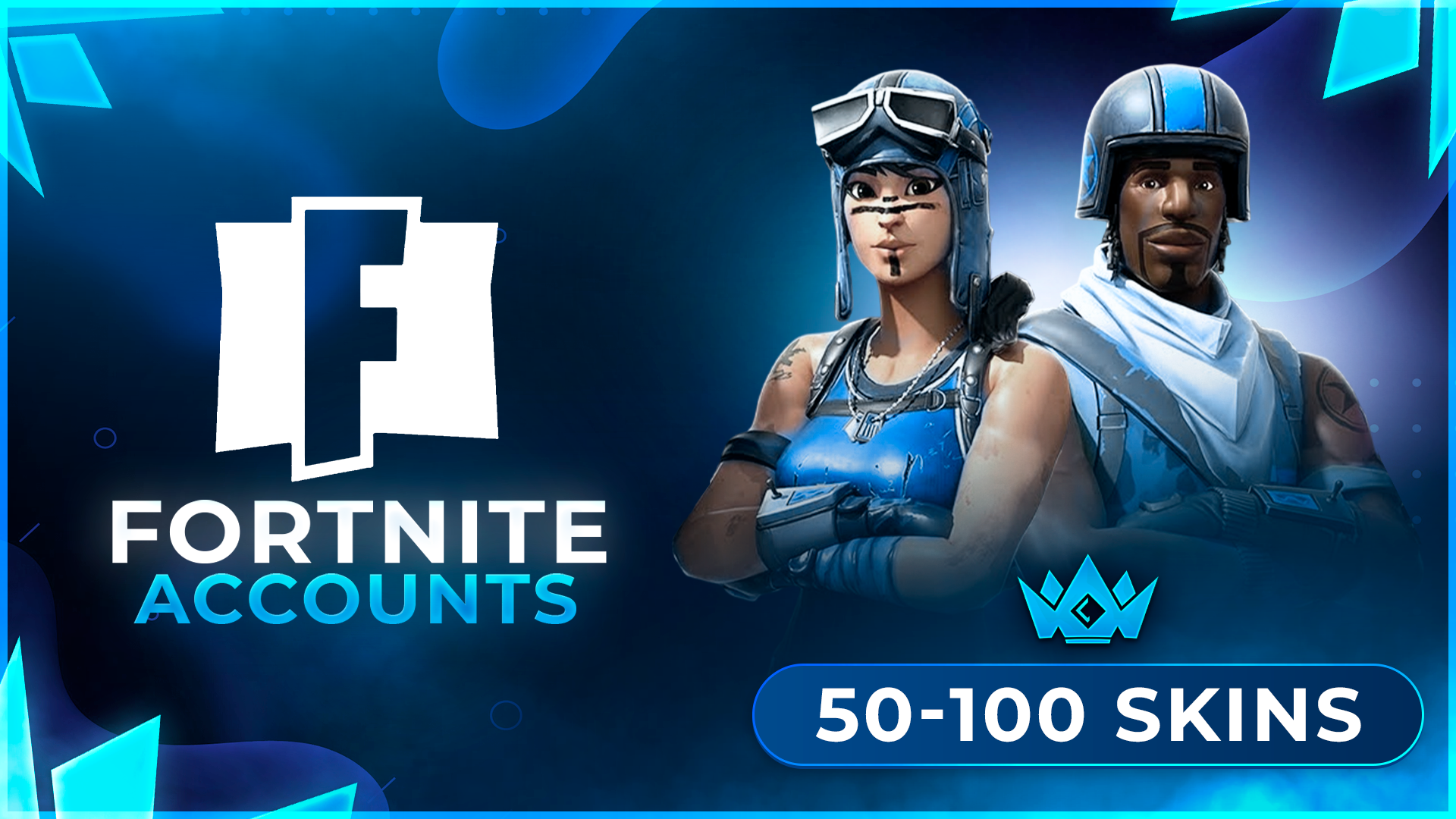 50-100 Skins [ OG Outfits Included ] Fortnite Accounts